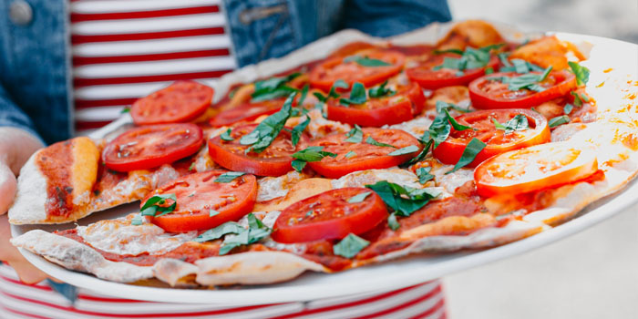 receta de pizza - fast food saludable